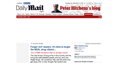 Desktop Screenshot of hitchensblog.mailonsunday.co.uk